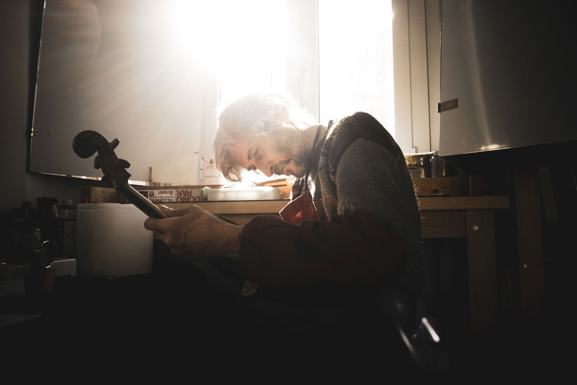 Frédéric Noharet, liutaio in Parma: violini, viole e violoncelli